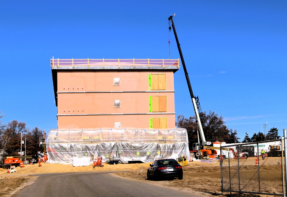 November 2025 construction operations for $55.75 million Collective Training Officers Quarters Project