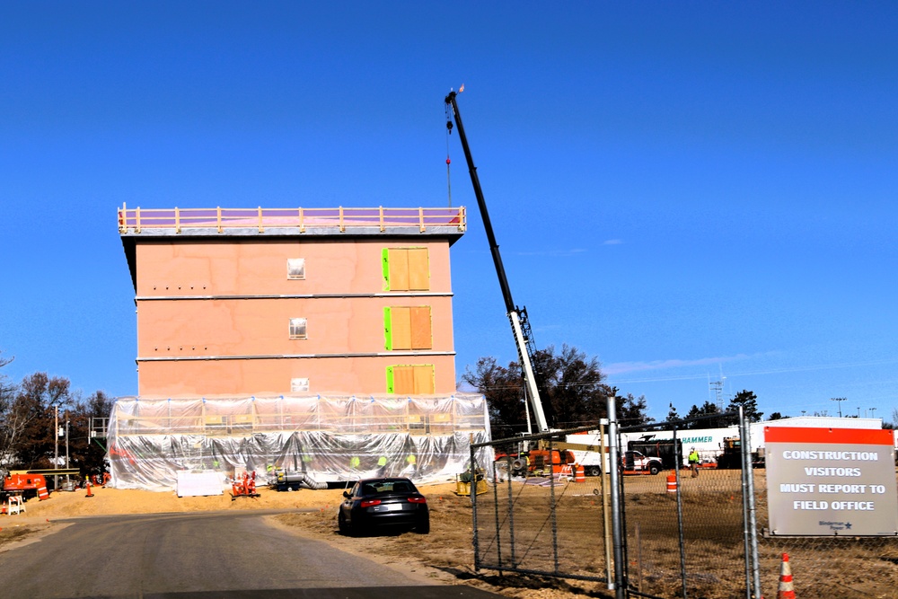 November 2025 construction operations for $55.75 million Collective Training Officers Quarters Project