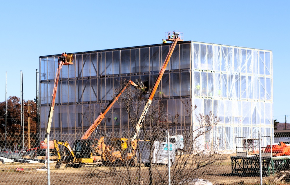 November 2025 construction operations for $55.75 million Collective Training Officers Quarters Project