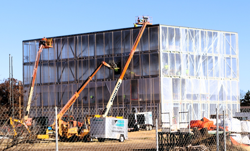 November 2025 construction operations for $55.75 million Collective Training Officers Quarters Project