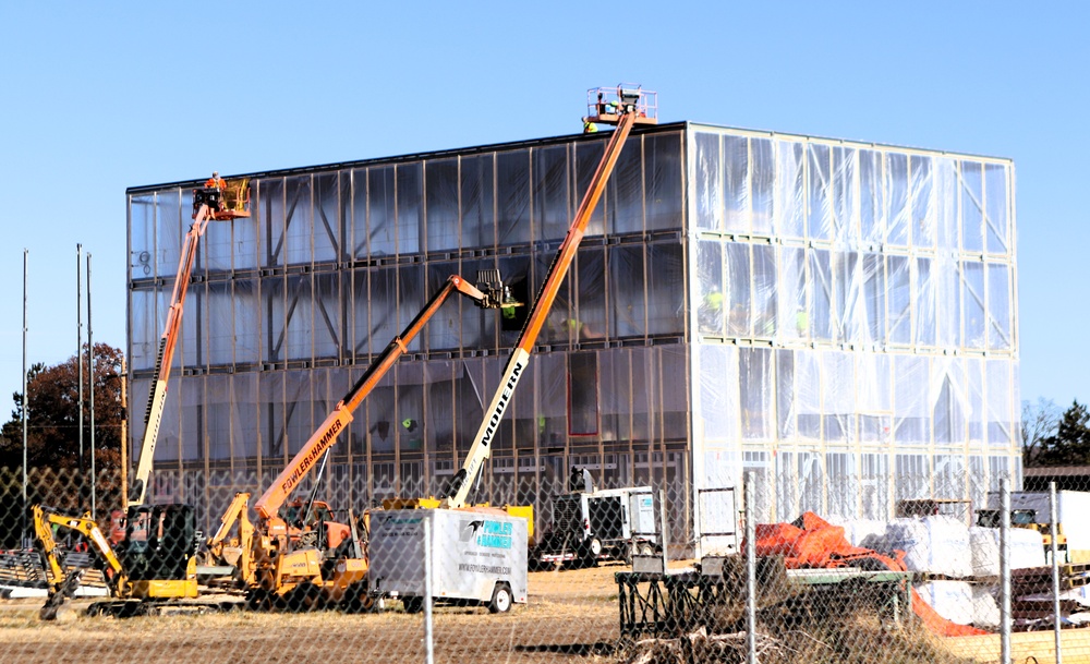 November 2025 construction operations for $55.75 million Collective Training Officers Quarters Project