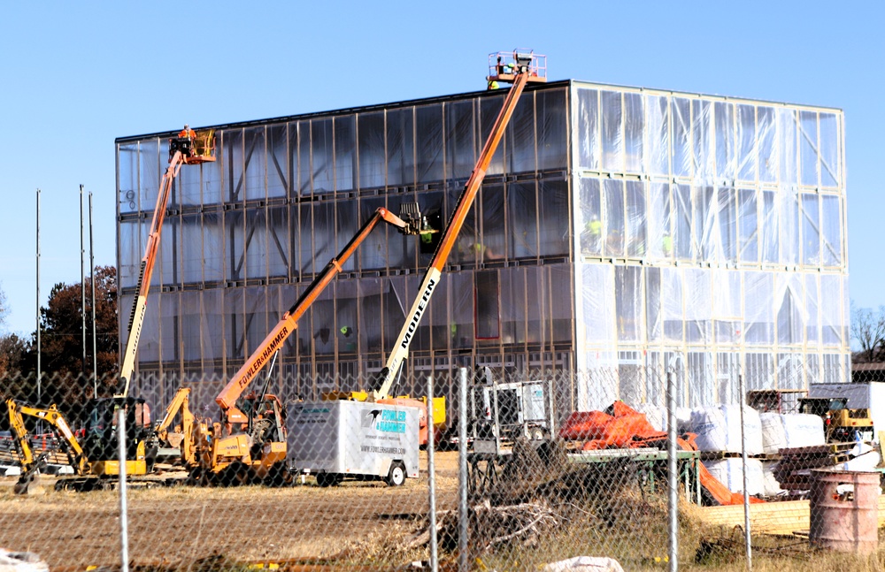 November 2025 construction operations for $55.75 million Collective Training Officers Quarters Project