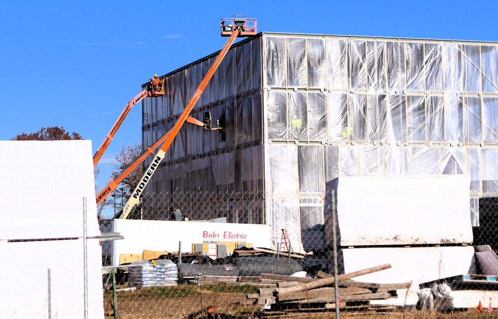 November 2025 construction operations for $55.75 million Collective Training Officers Quarters Project