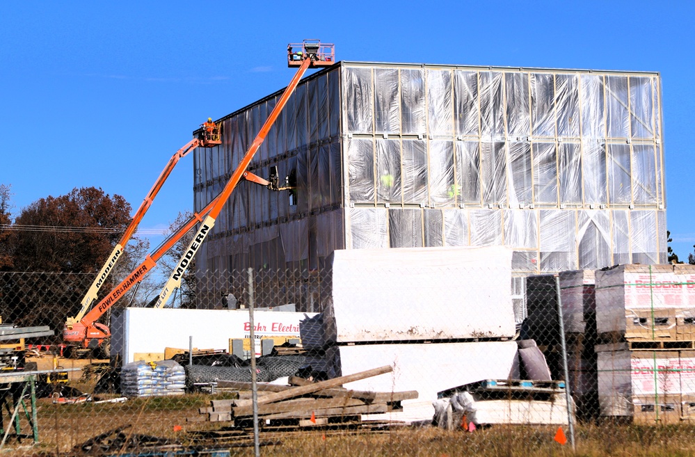 November 2025 construction operations for $55.75 million Collective Training Officers Quarters Project