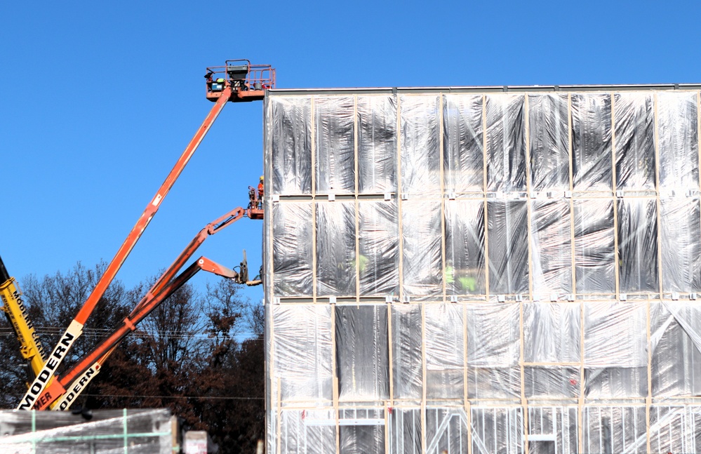 November 2025 construction operations for $55.75 million Collective Training Officers Quarters Project