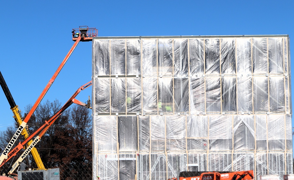 November 2025 construction operations for $55.75 million Collective Training Officers Quarters Project