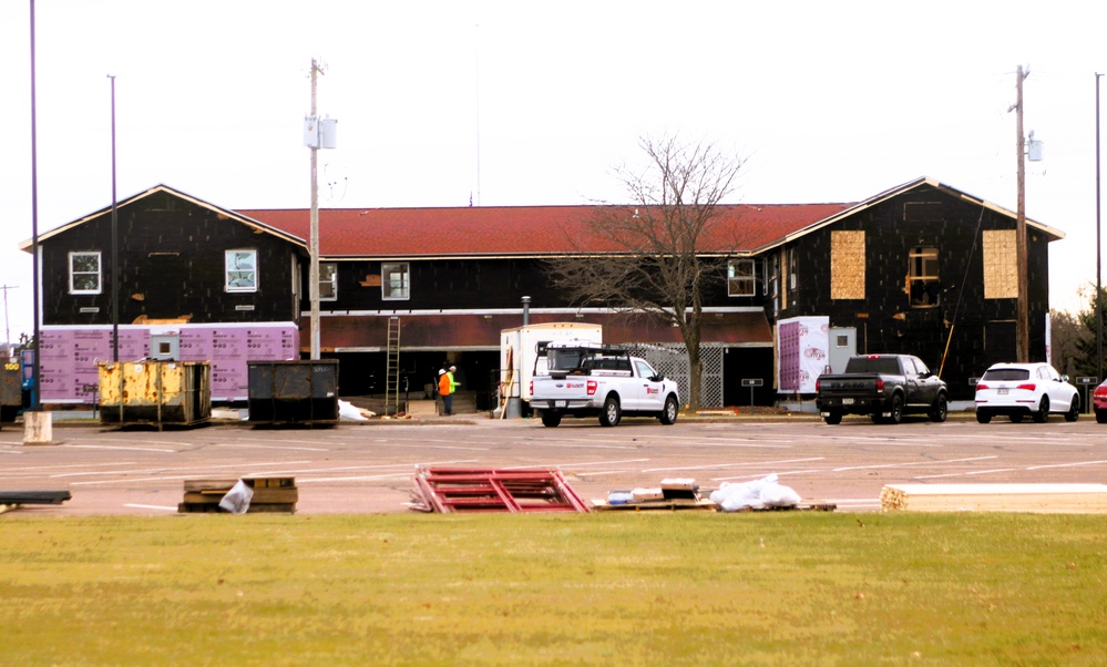 U.S. Army Garrison-Fort McCoy Headquarters building renovation under way; work began Oct. 1