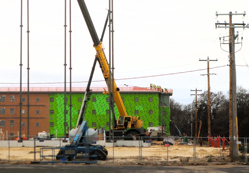 November 2025 construction operations for $55.75 million Collective Training Officers Quarters Project