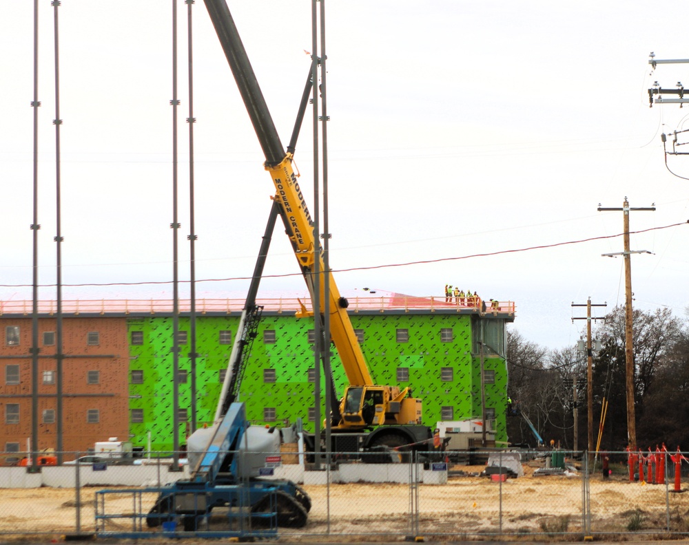 November 2025 construction operations for $55.75 million Collective Training Officers Quarters Project