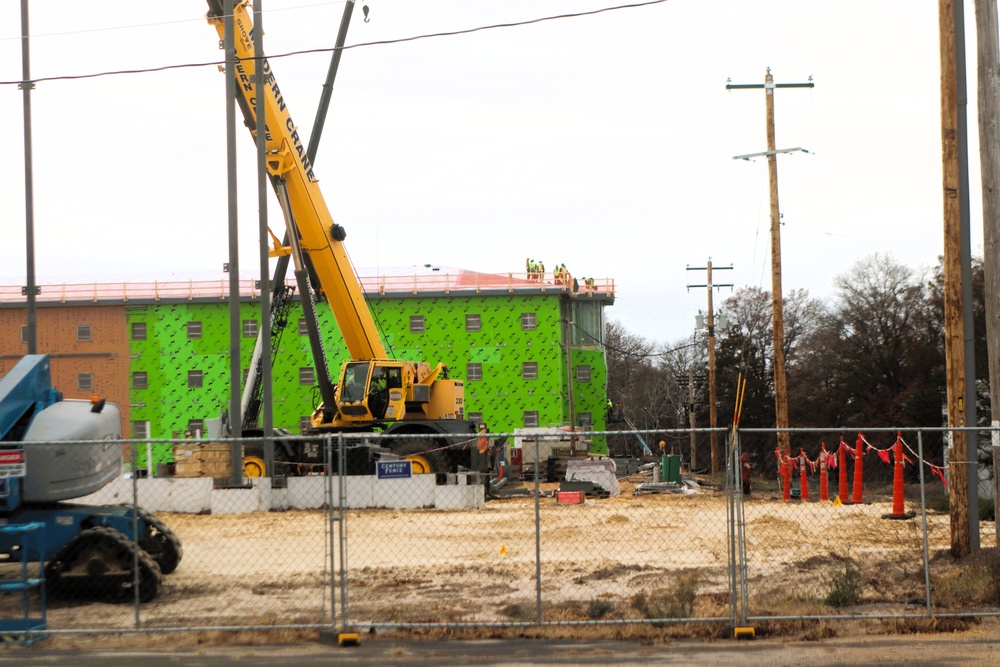 November 2025 construction operations for $55.75 million Collective Training Officers Quarters Project