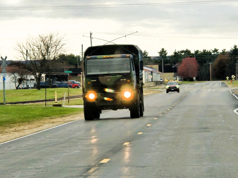 November 2025 training operations at Fort McCoy