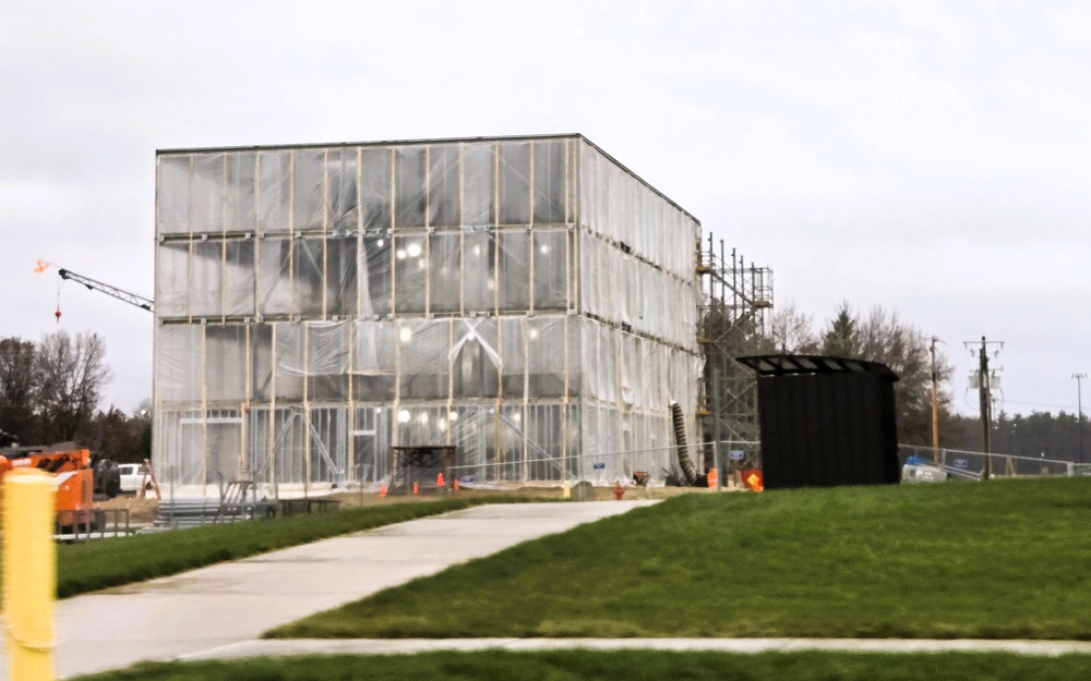 November 2025 construction operations for $55.75 million Collective Training Officers Quarters Project