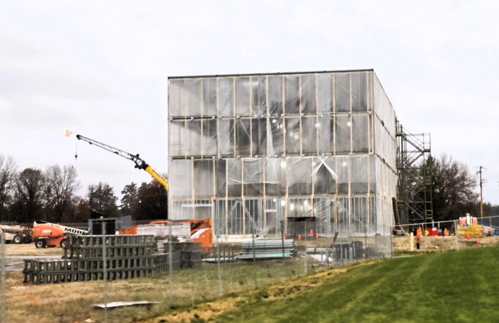 November 2025 construction operations for $55.75 million Collective Training Officers Quarters Project