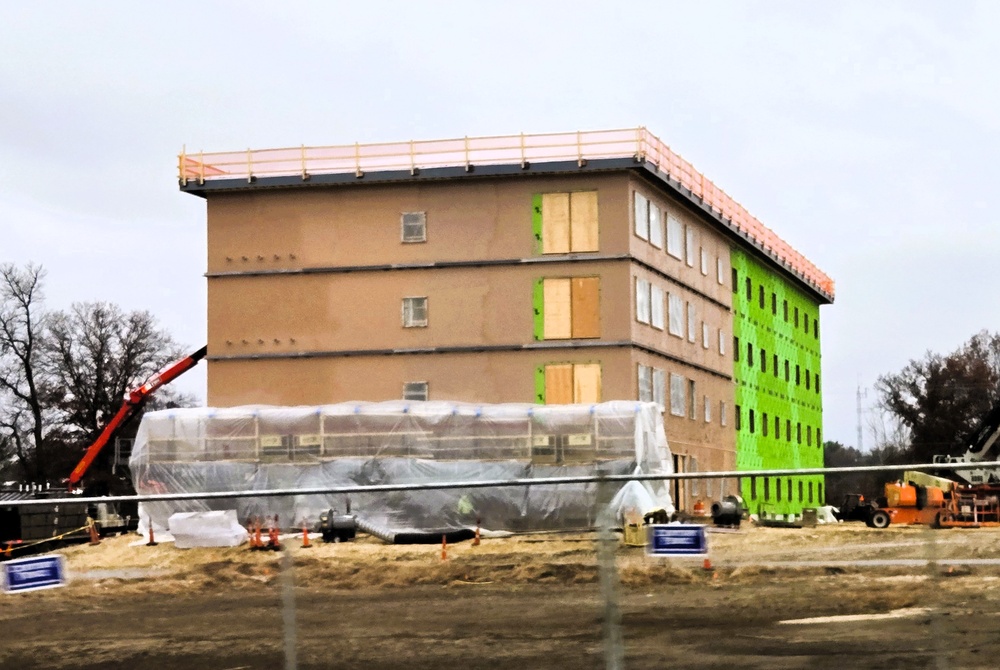 November 2025 construction operations for $55.75 million Collective Training Officers Quarters Project