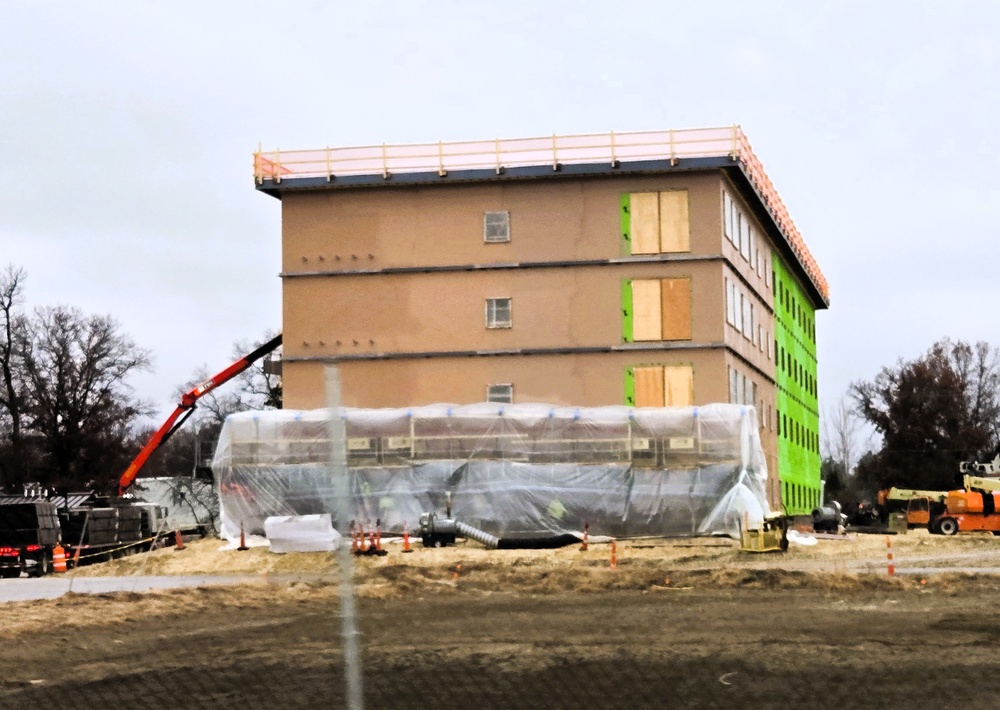 November 2025 construction operations for $55.75 million Collective Training Officers Quarters Project