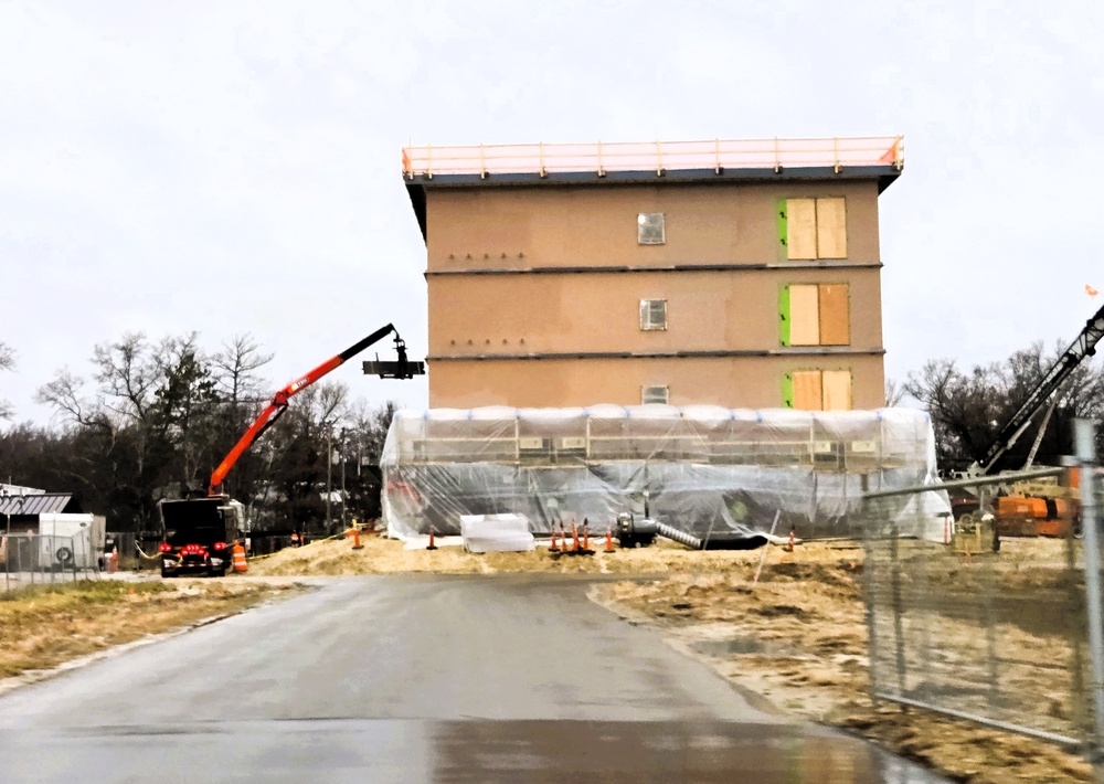 November 2025 construction operations for $55.75 million Collective Training Officers Quarters Project