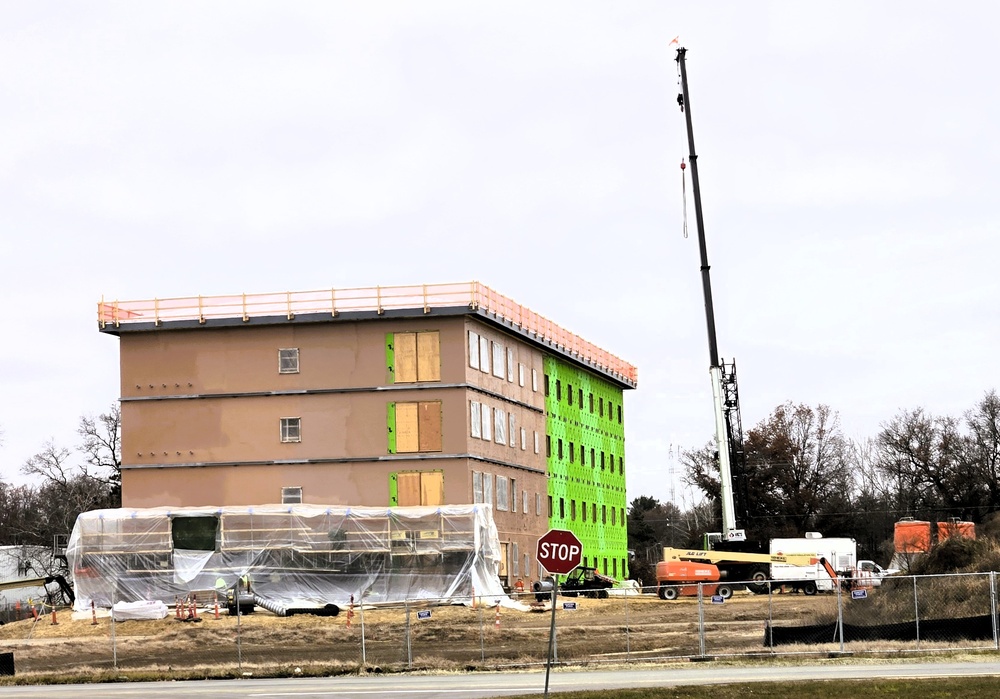 November 2025 construction operations for $55.75 million Collective Training Officers Quarters Project