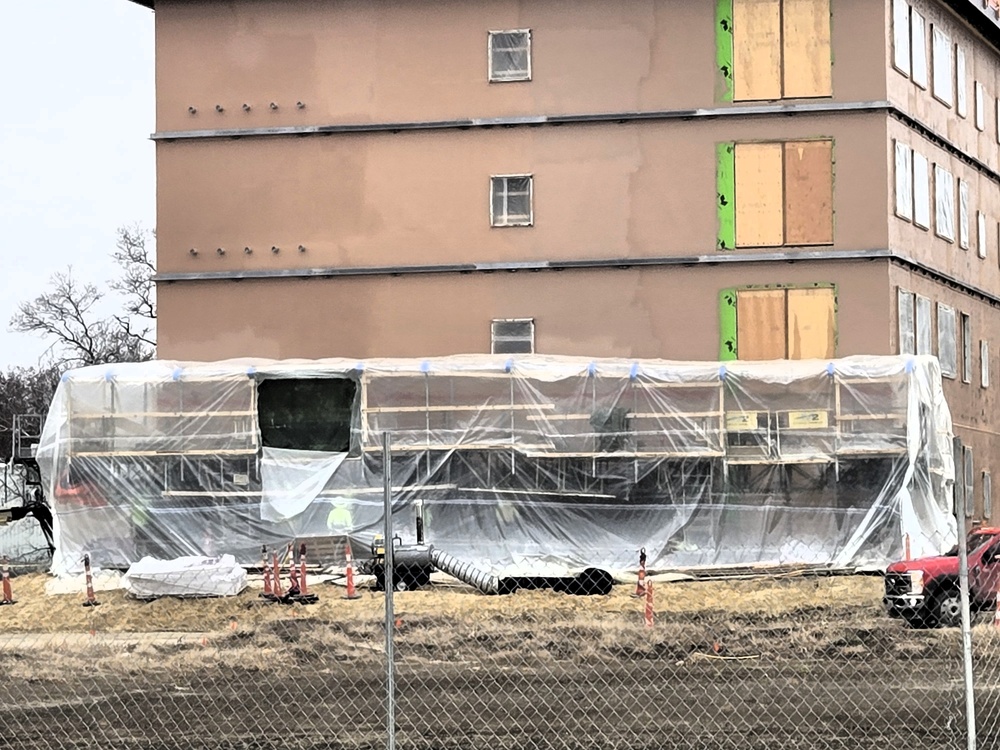 November 2025 construction operations for $55.75 million Collective Training Officers Quarters Project