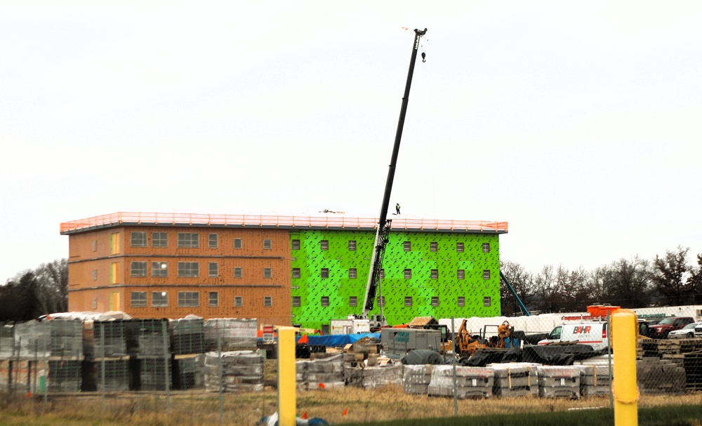 November 2025 construction operations for $55.75 million Collective Training Officers Quarters Project