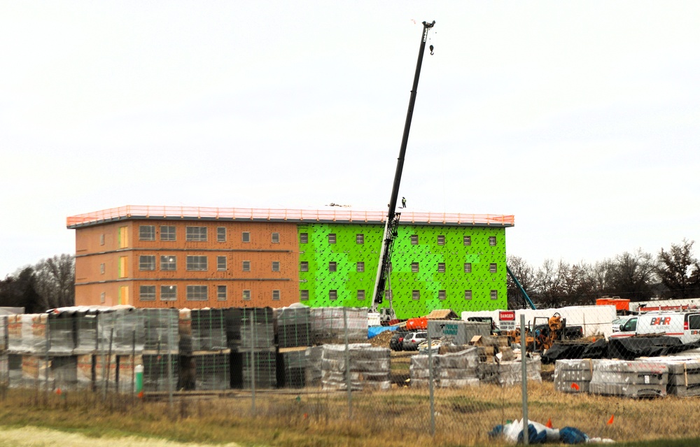 November 2025 construction operations for $55.75 million Collective Training Officers Quarters Project