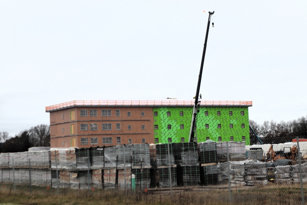 November 2025 construction operations for $55.75 million Collective Training Officers Quarters Project