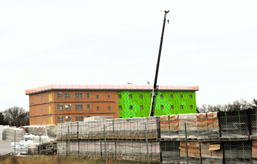 November 2025 construction operations for $55.75 million Collective Training Officers Quarters Project