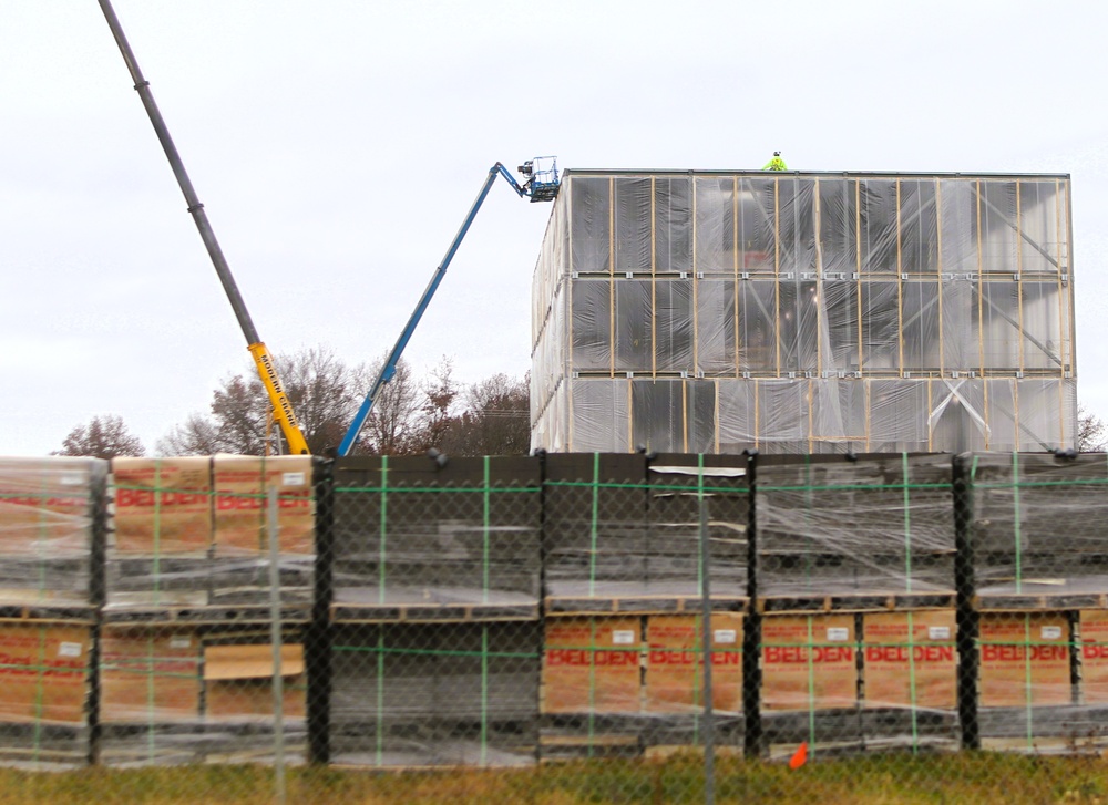 November 2025 construction operations for $55.75 million Collective Training Officers Quarters Project