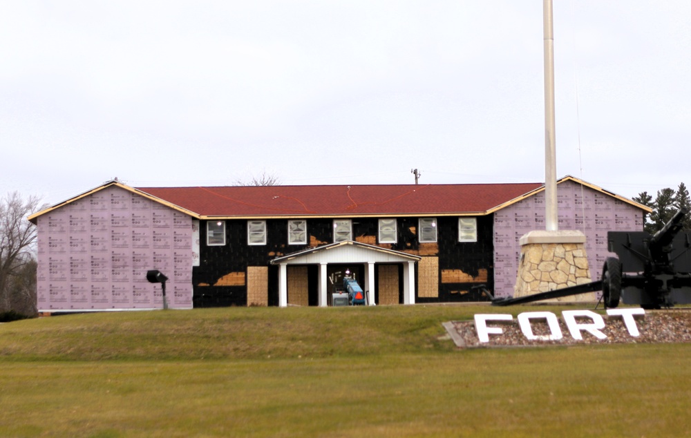 U.S. Army Garrison-Fort McCoy Headquarters building renovation under way; work began Oct. 1