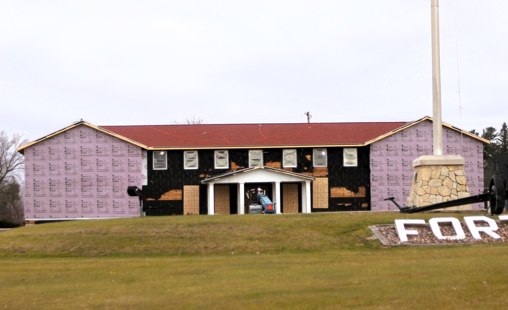 U.S. Army Garrison-Fort McCoy Headquarters building renovation under way; work began Oct. 1