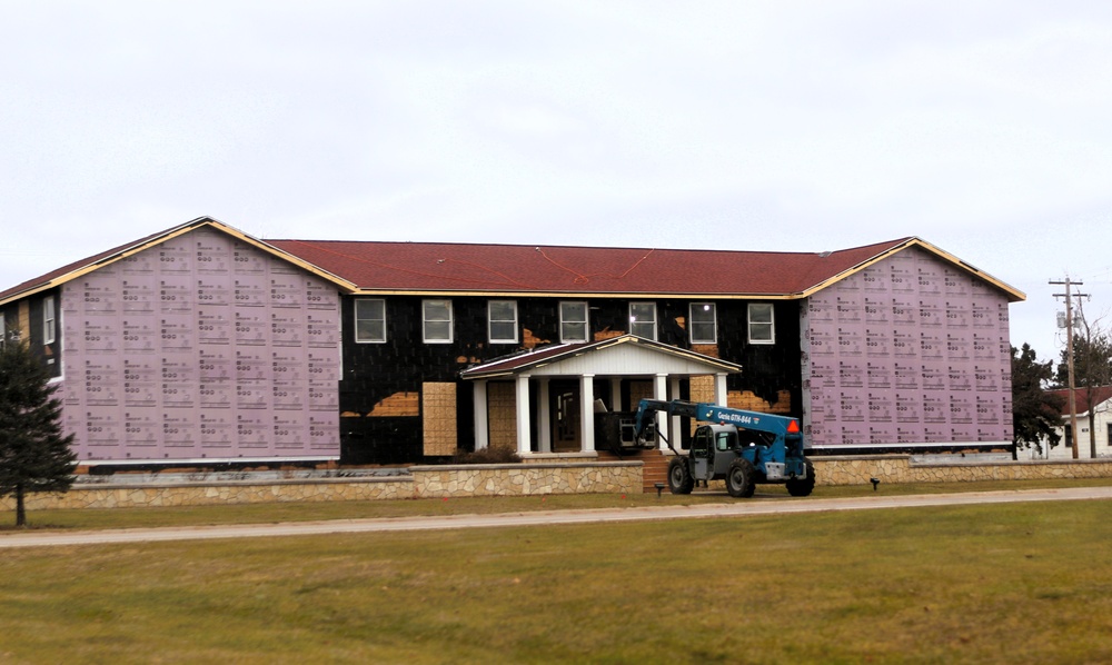 U.S. Army Garrison-Fort McCoy Headquarters building renovation under way; work began Oct. 1