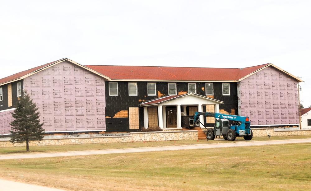 U.S. Army Garrison-Fort McCoy Headquarters building renovation under way; work began Oct. 1