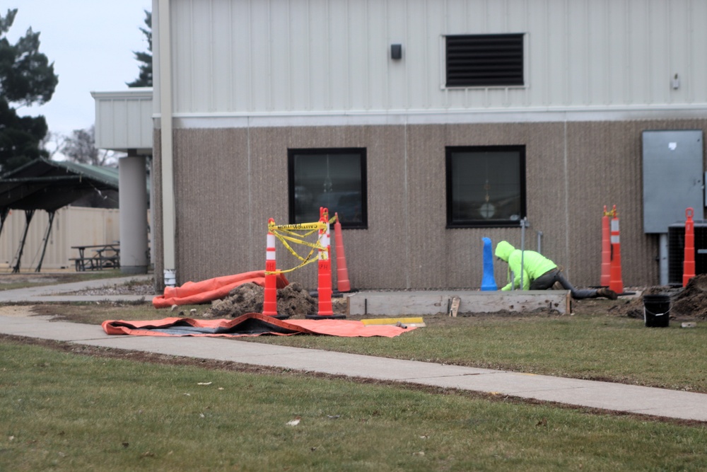 Infrastructure work at Fort McCoy