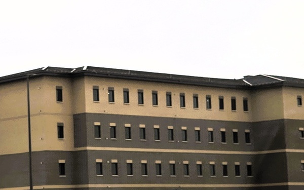 November 2025 construction operations for Fort McCoy East Barracks Project