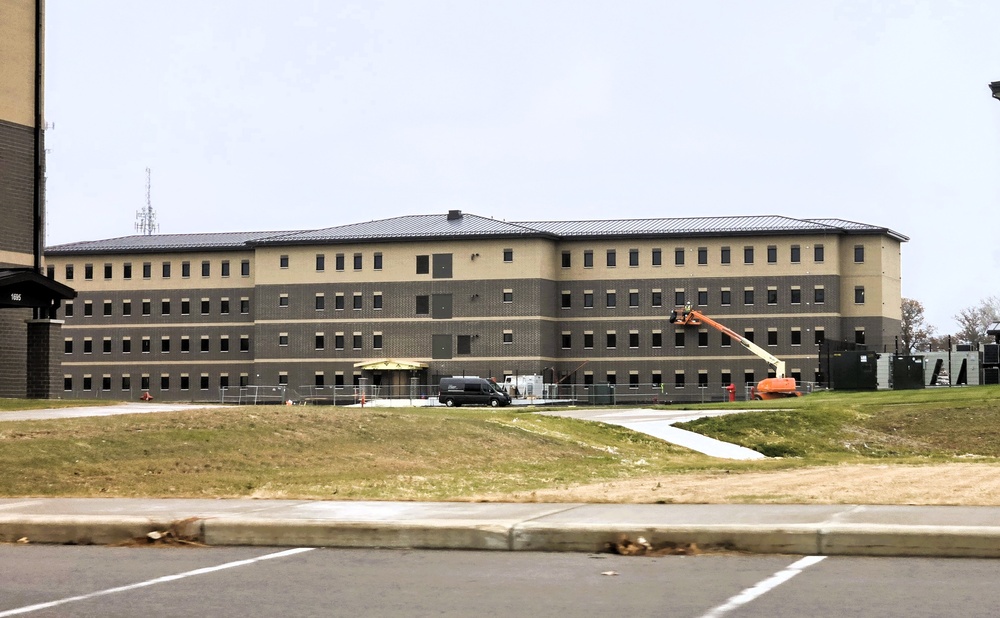 November 2025 construction operations for Fort McCoy East Barracks Project