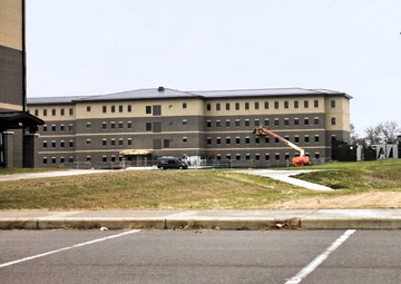 November 2025 construction operations for Fort McCoy East Barracks Project