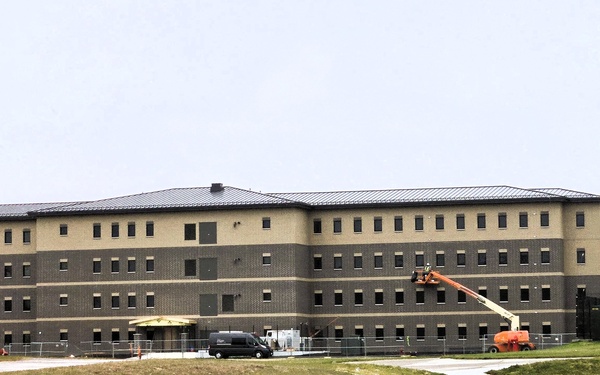 November 2025 construction operations for Fort McCoy East Barracks Project