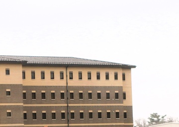 November 2025 construction operations for Fort McCoy East Barracks Project