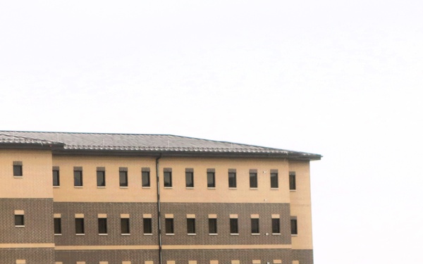 November 2025 construction operations for Fort McCoy East Barracks Project