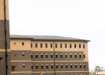 November 2025 construction operations for Fort McCoy East Barracks Project