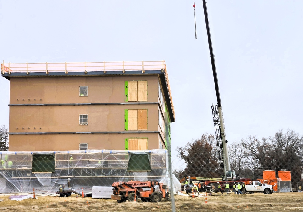 November 2025 construction operations for $55.75 million Collective Training Officers Quarters Project