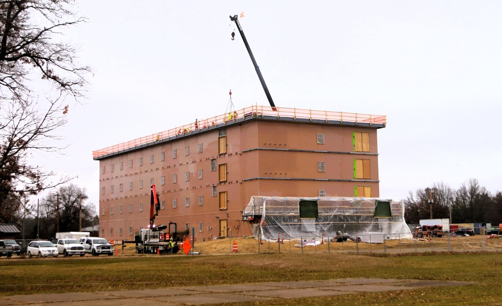 November 2025 construction operations for $55.75 million Collective Training Officers Quarters Project