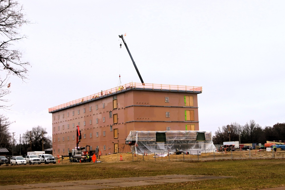 November 2025 construction operations for $55.75 million Collective Training Officers Quarters Project