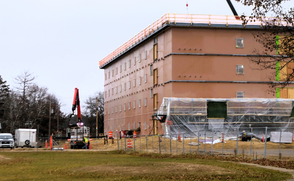 November 2025 construction operations for $55.75 million Collective Training Officers Quarters Project