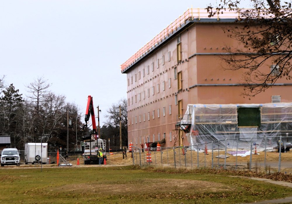 November 2025 construction operations for $55.75 million Collective Training Officers Quarters Project