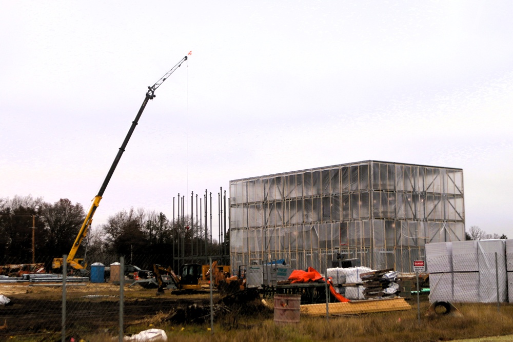 November 2025 construction operations for $55.75 million Collective Training Officers Quarters Project