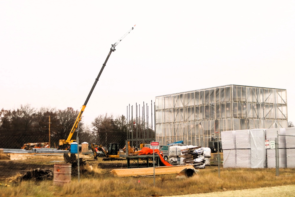 November 2025 construction operations for $55.75 million Collective Training Officers Quarters Project