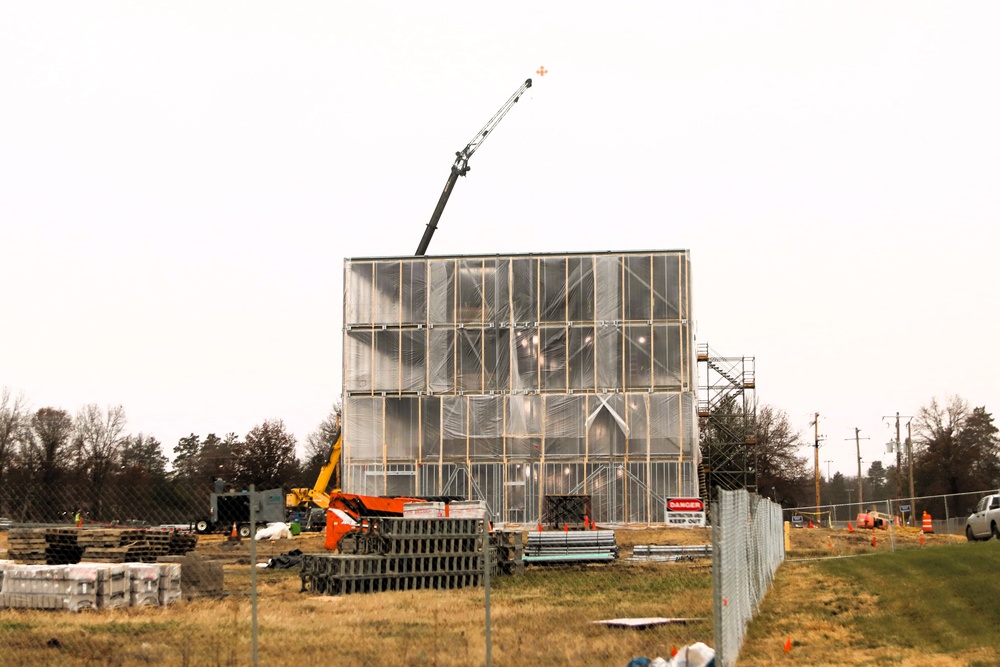 November 2025 construction operations for $55.75 million Collective Training Officers Quarters Project