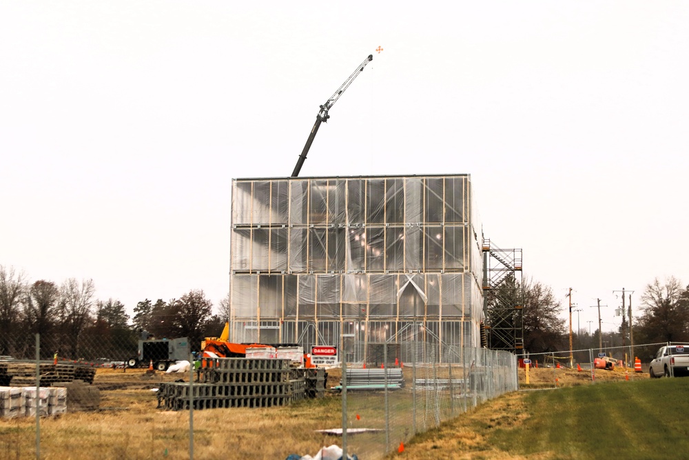 November 2025 construction operations for $55.75 million Collective Training Officers Quarters Project