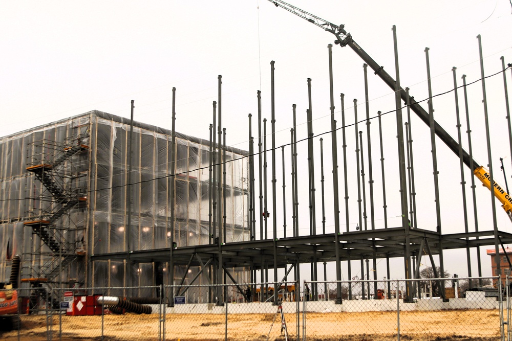 November 2025 construction operations for $55.75 million Collective Training Officers Quarters Project