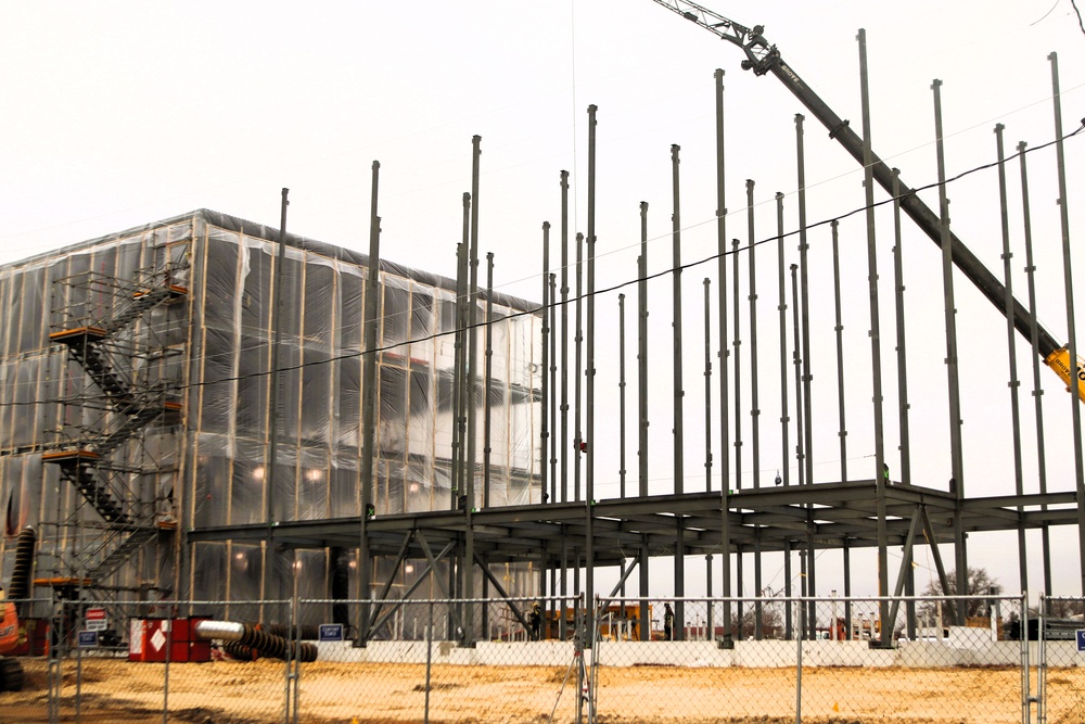 November 2025 construction operations for $55.75 million Collective Training Officers Quarters Project